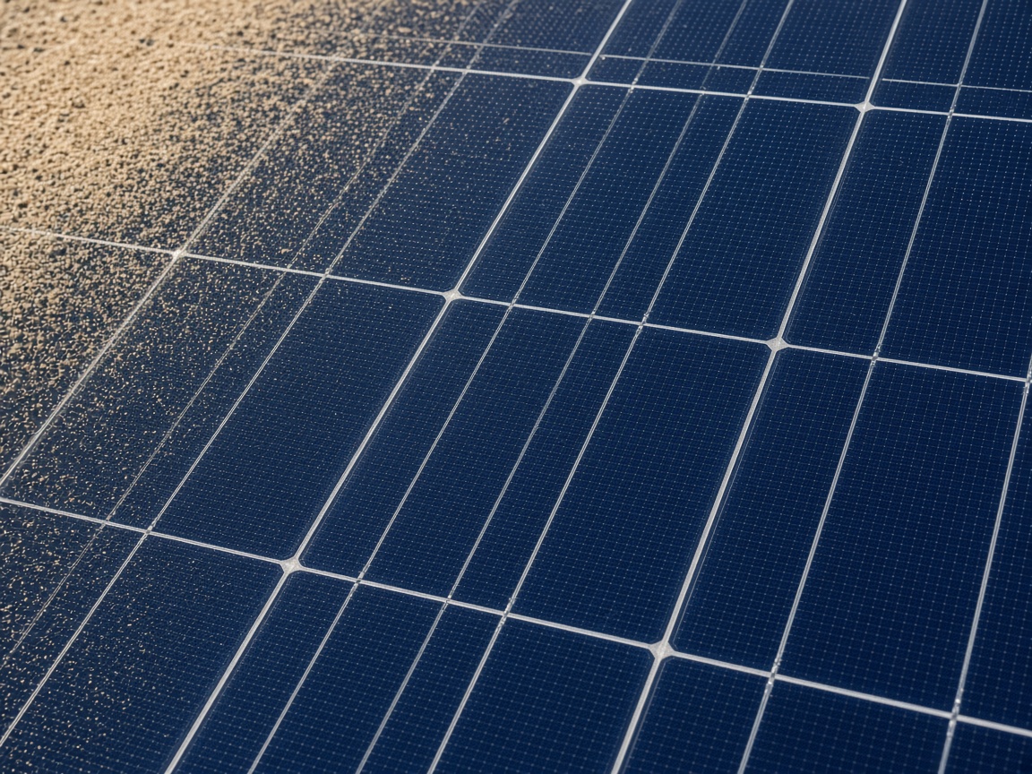 Close-up of photovoltaic cells